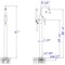 Alfi Brand Black, Sgl Lever Floor Mntd Tub Filler Mixer w Hand Held Shower Head AB2534-BM - alternate 5